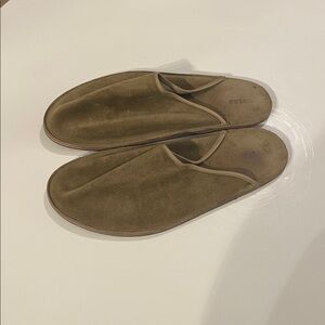 Viberg Slide - 10 (Large) - Mojave Janus Calf Suede
